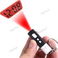 Mini relógio LCD digital de progeçao